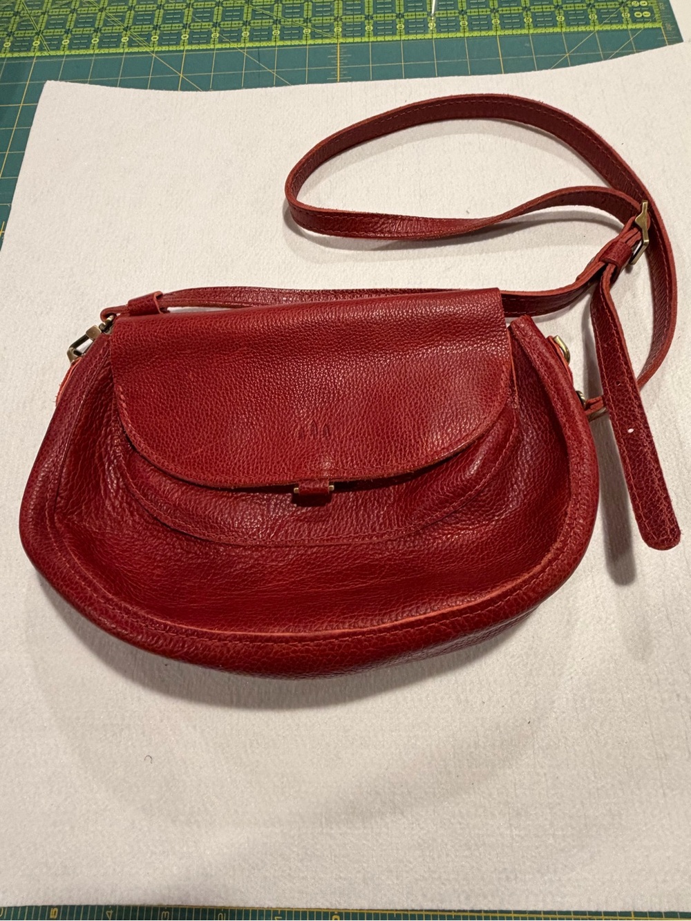 Red Leather Crossbody Bag - Portland Leather Classic Women's Shoulder Purse